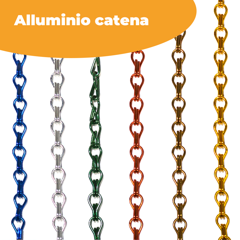 tenda a fili in alluminio