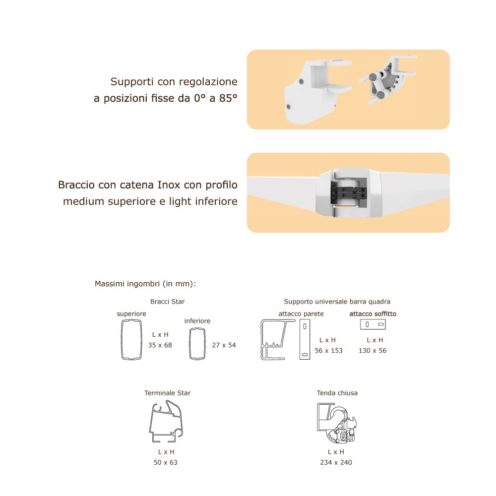 Tenda da sole a bracci Extra Tempotest - immagine 4