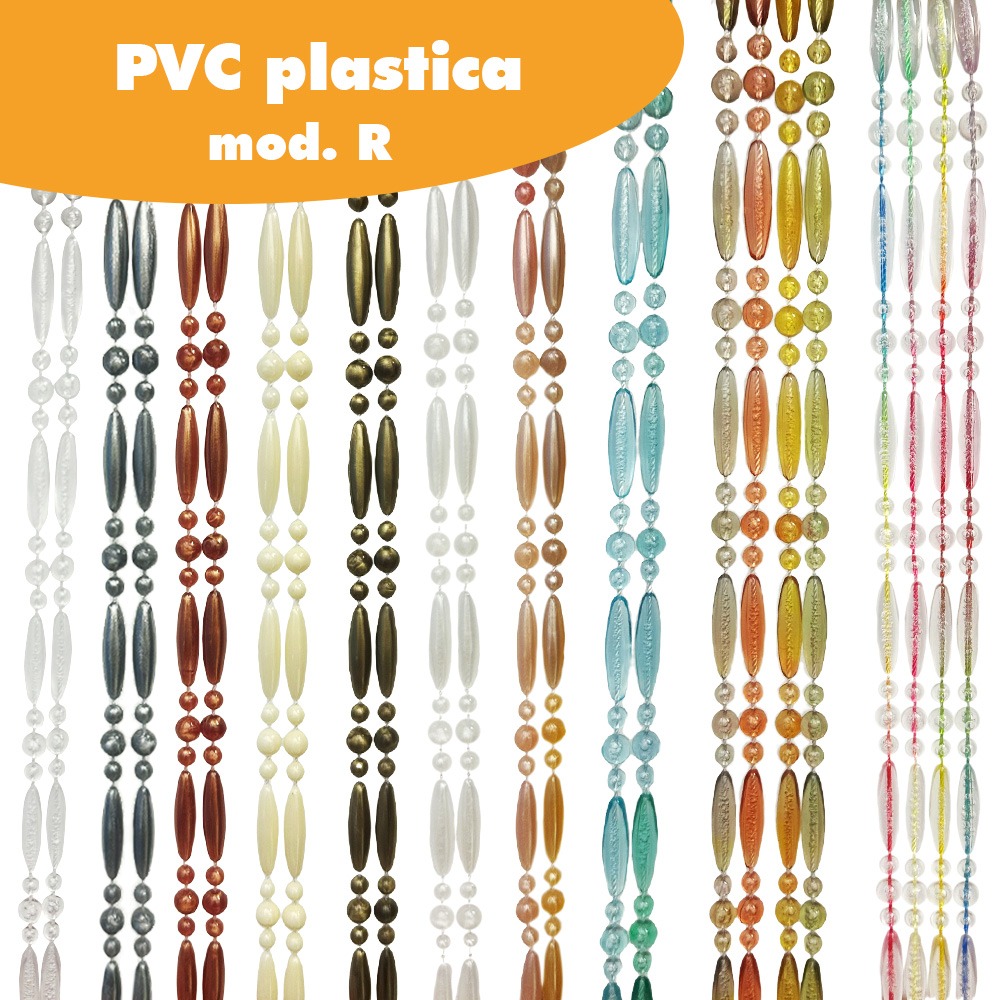 Tenda Antimosche Modello Filo in PVC, Plastica Bianco