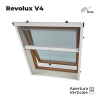 Zanzariera frontale interna Revolux Bettio V4 per finestre tetti