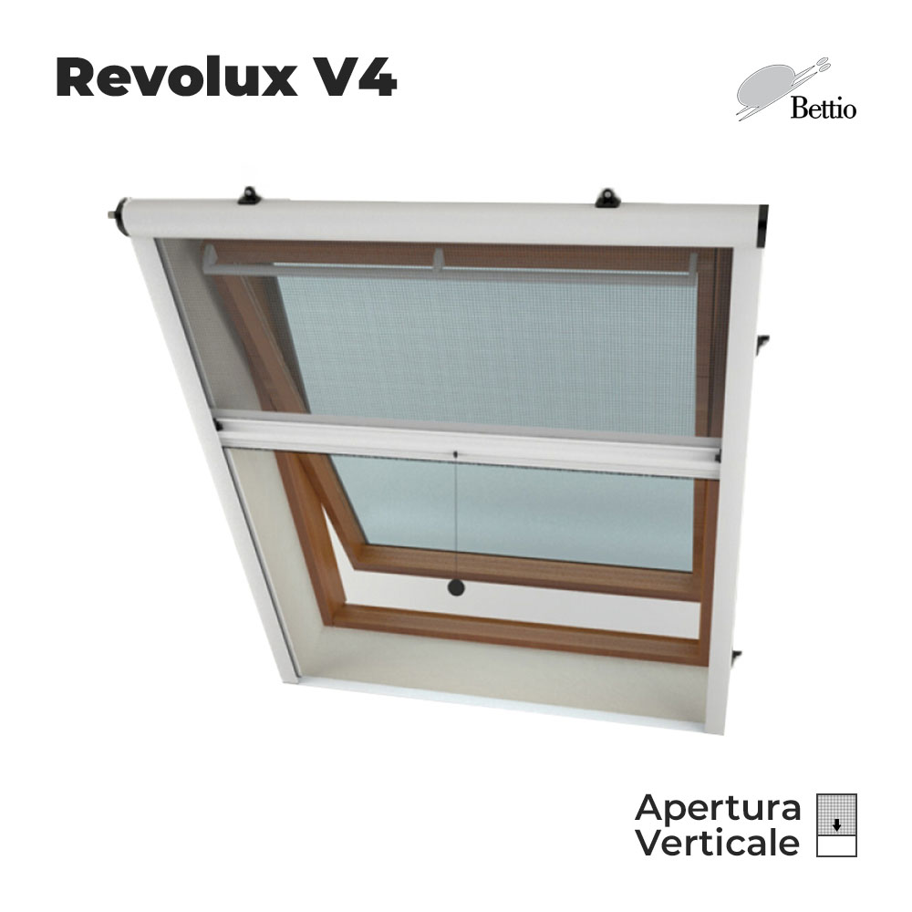 Zanzariera frontale interna Revolux Bettio V4 per finestre tetti - Ombra &  Sole Terlizzi