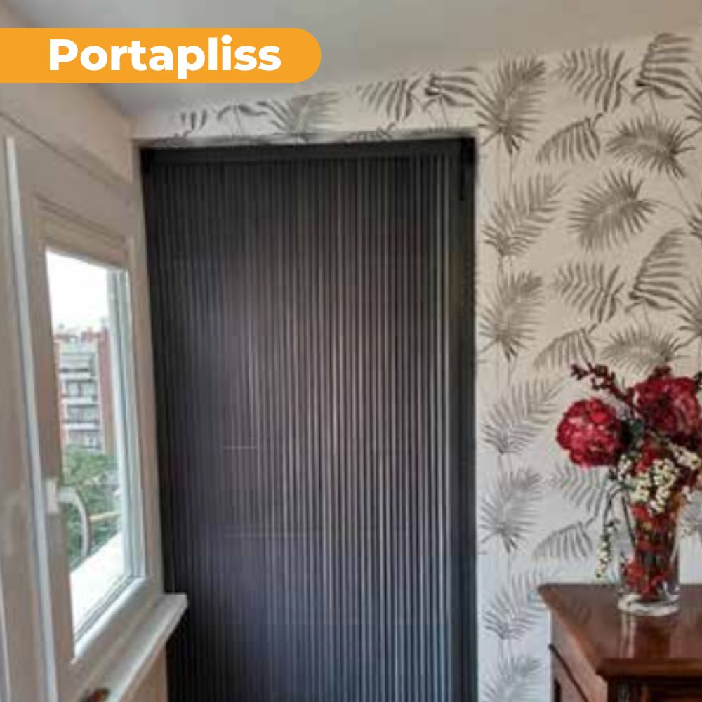 Porta a Soffietto plissettata Eclypser in Tessuto Portapliss