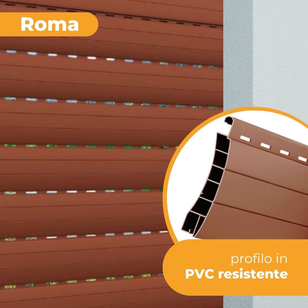 Tapparella Avvolgibile Pinto PVC Roma PVC 6kg/mq - Ombra & Sole Terlizzi