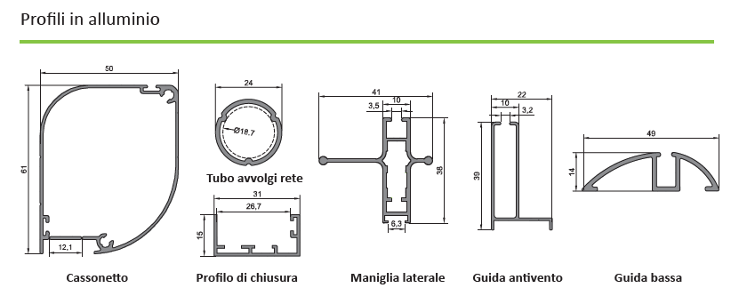 Zanzariera NP Blake Antivento Laterale Guida Bassa 1 1