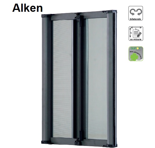 Zanzariera NP Alken Bilaterale Kit 40mm Ingombro cassonetto 4 cm