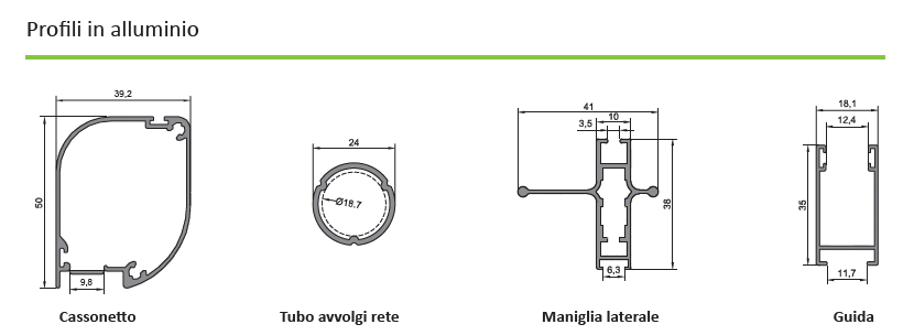 Zanzariera NP Alken Bilaterale Kit 40