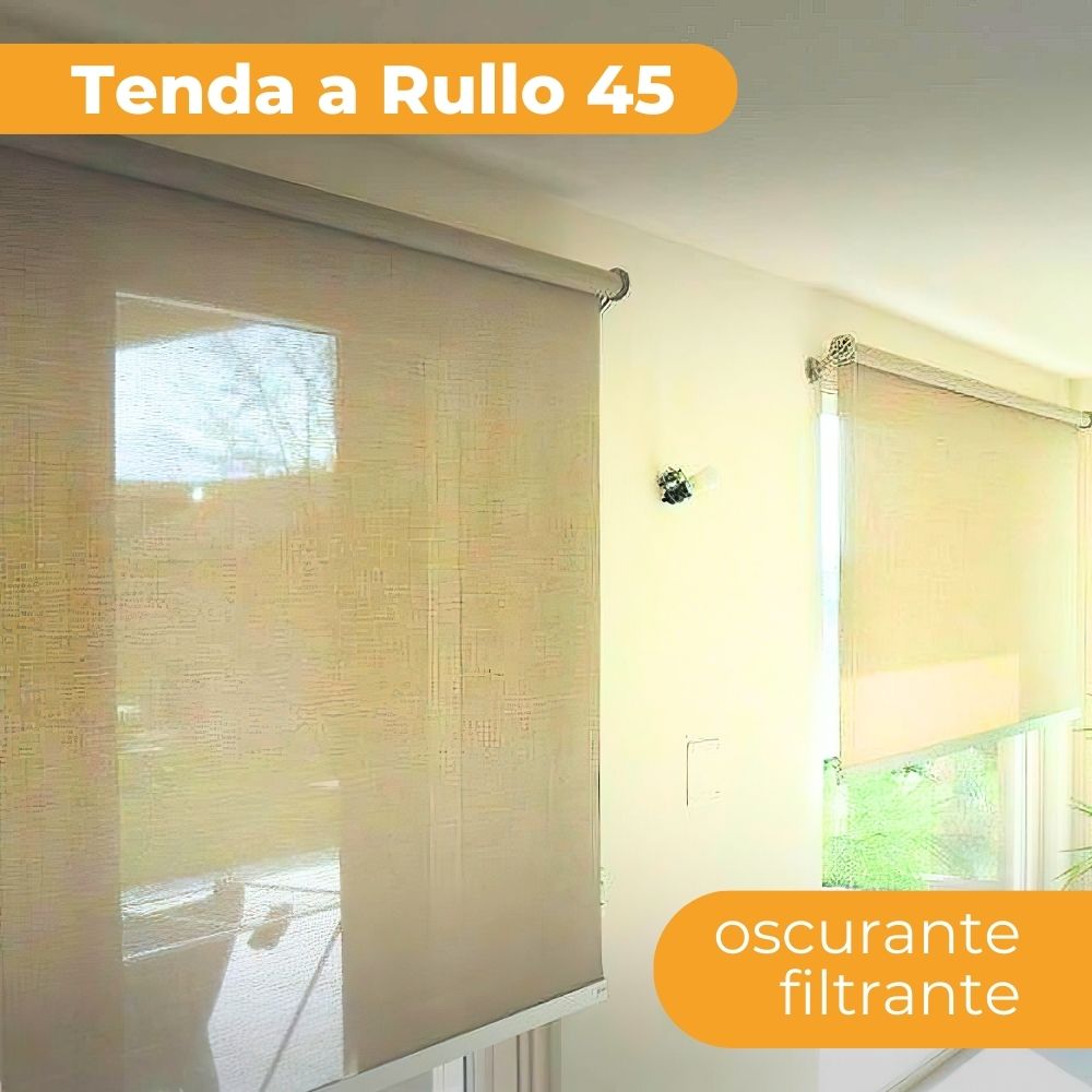 Tenda a Rullo Oscurante Filtrante da Interno Medio 45cm