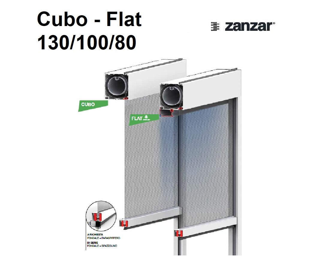 Zanzariera Cubo Flat 130 100 80 Zanzar