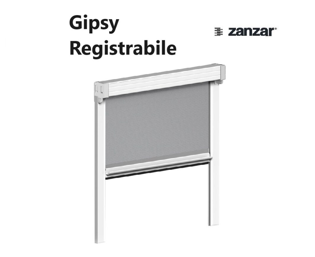 Zanzariera Gipsy Registrabile Zanzar Avvolgente con Bottone
