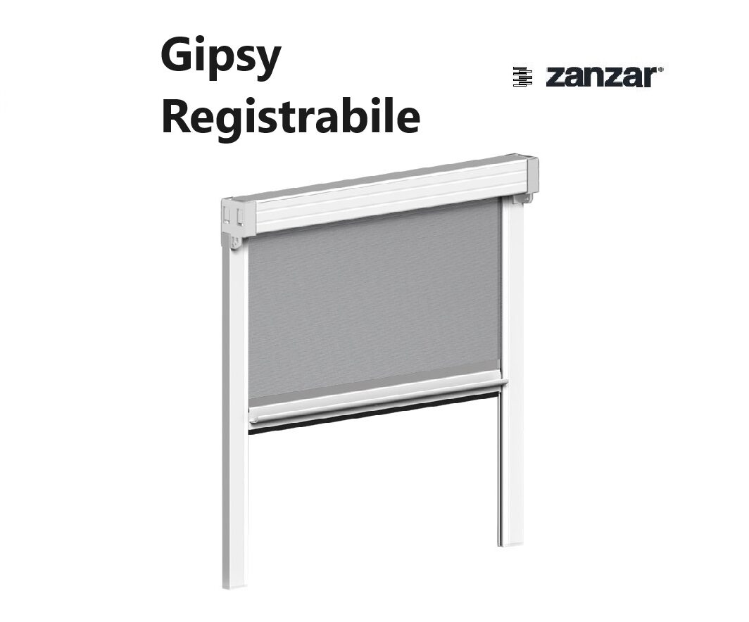 Zanzariera Gipsy Registrabile Zanzar Avvolgente con Bottone