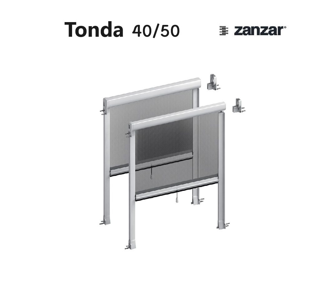 Zanzariera Tonda 40 50 Avvolgente con Bottone Zanzar