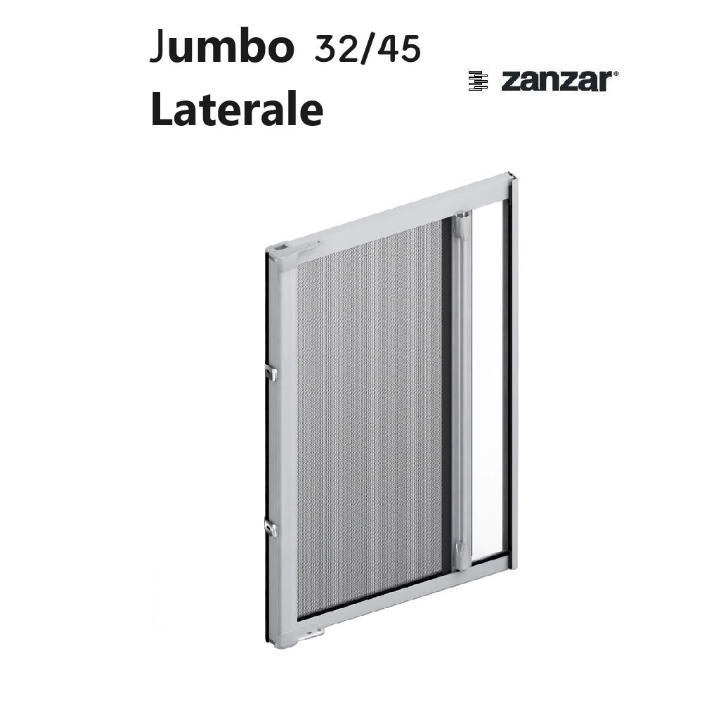 Zanzariera Jumbo 32-45 Laterale Avvolgente Senza Bottone Zanzar