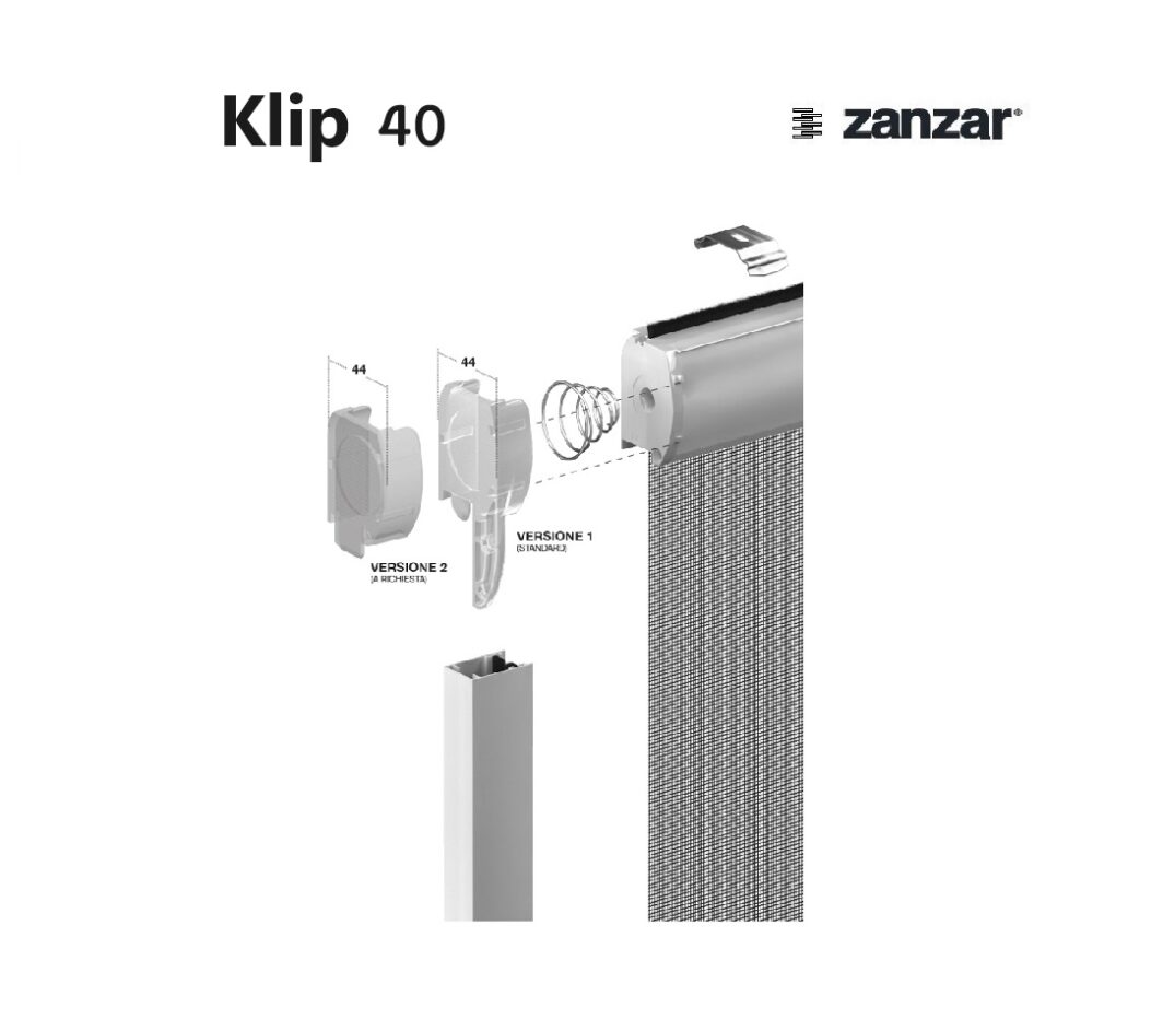 Zanzariera Klip 40 Avvolgente Senza Bottone Zanzar