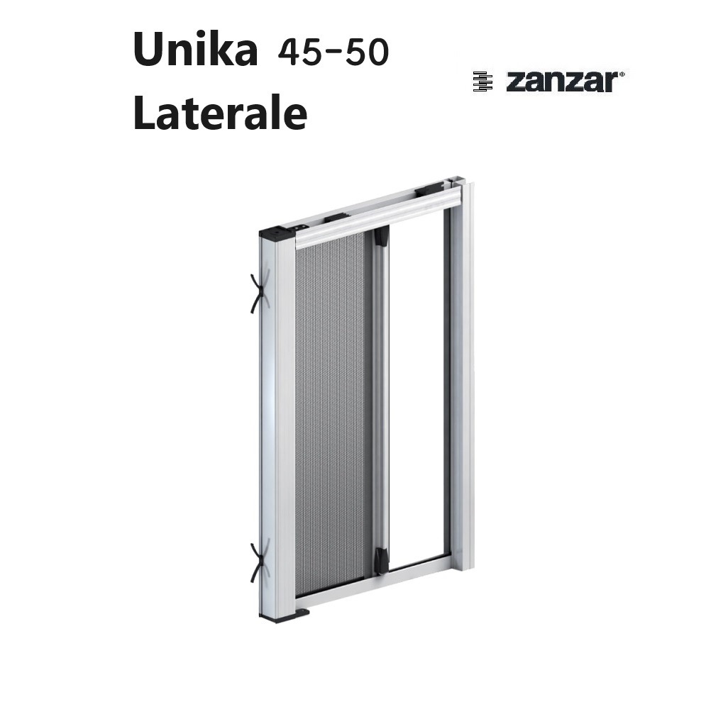 Zanzariera Unika 45 50 Laterale Avvolgente Senza Bottone Zanzar