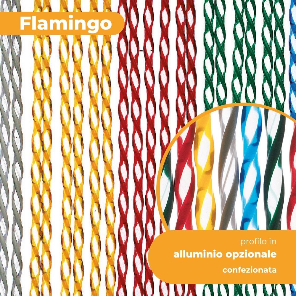Tenda a Fili Flamingo Pvc Moschiera
