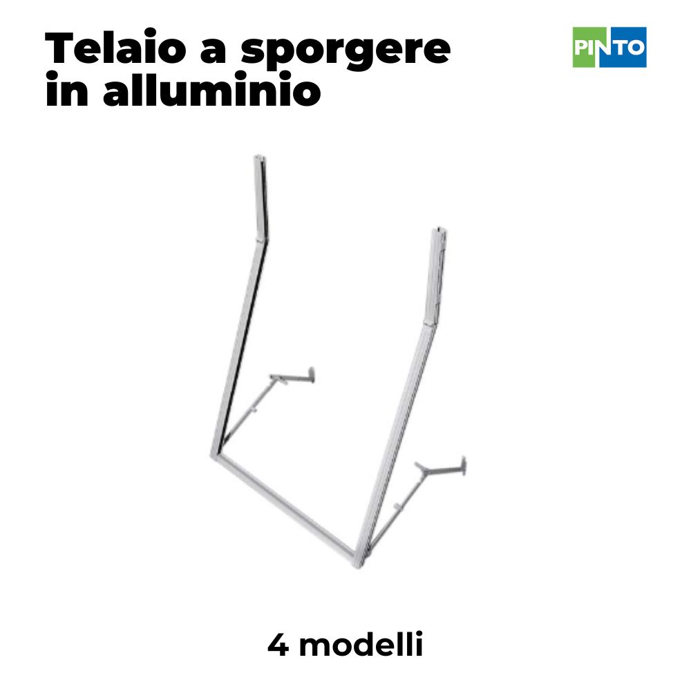 telaio a sporgere in alluminio