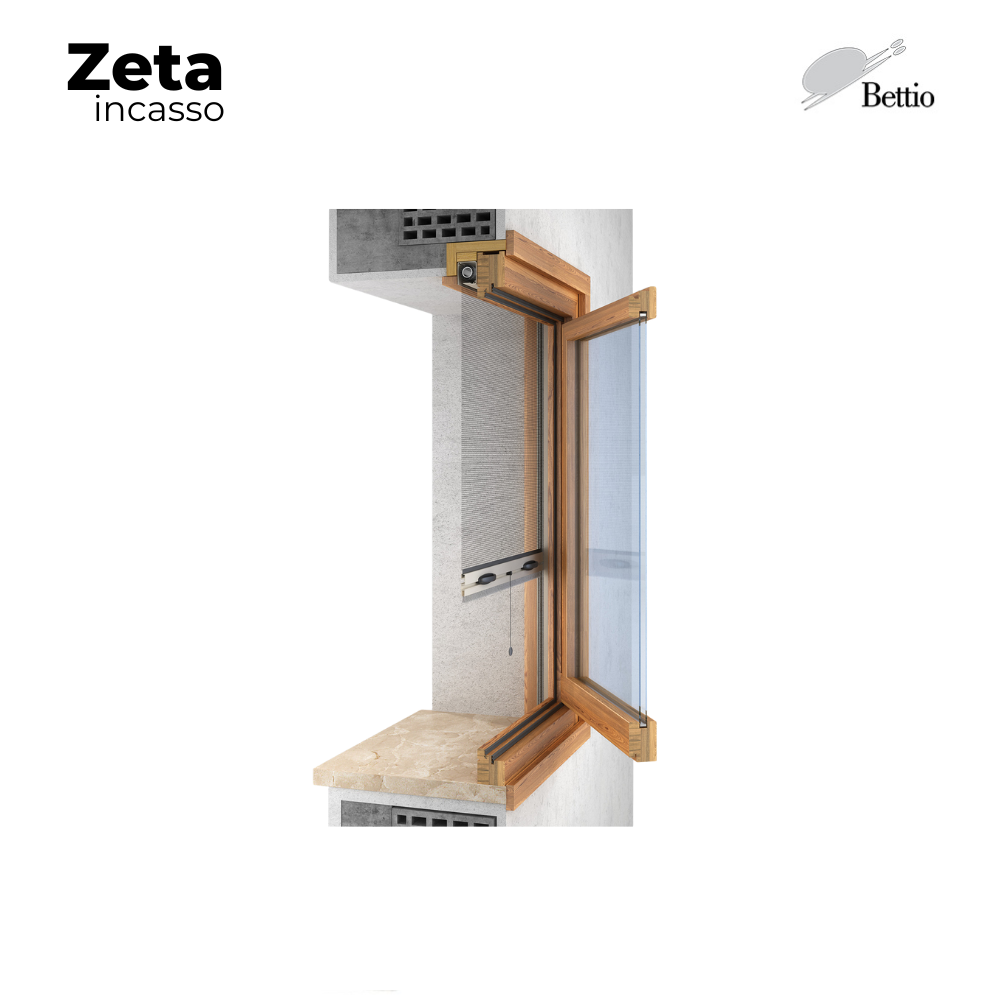 Zanzariera Bettio Zeta Verticale a Molla Incasso