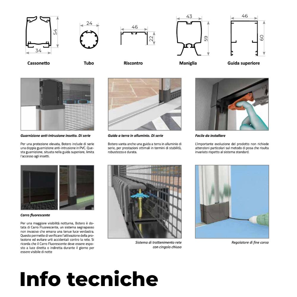 Zanzariera NP Botero Grandi Aperture Carrarmato Fluorescente - immagine 4