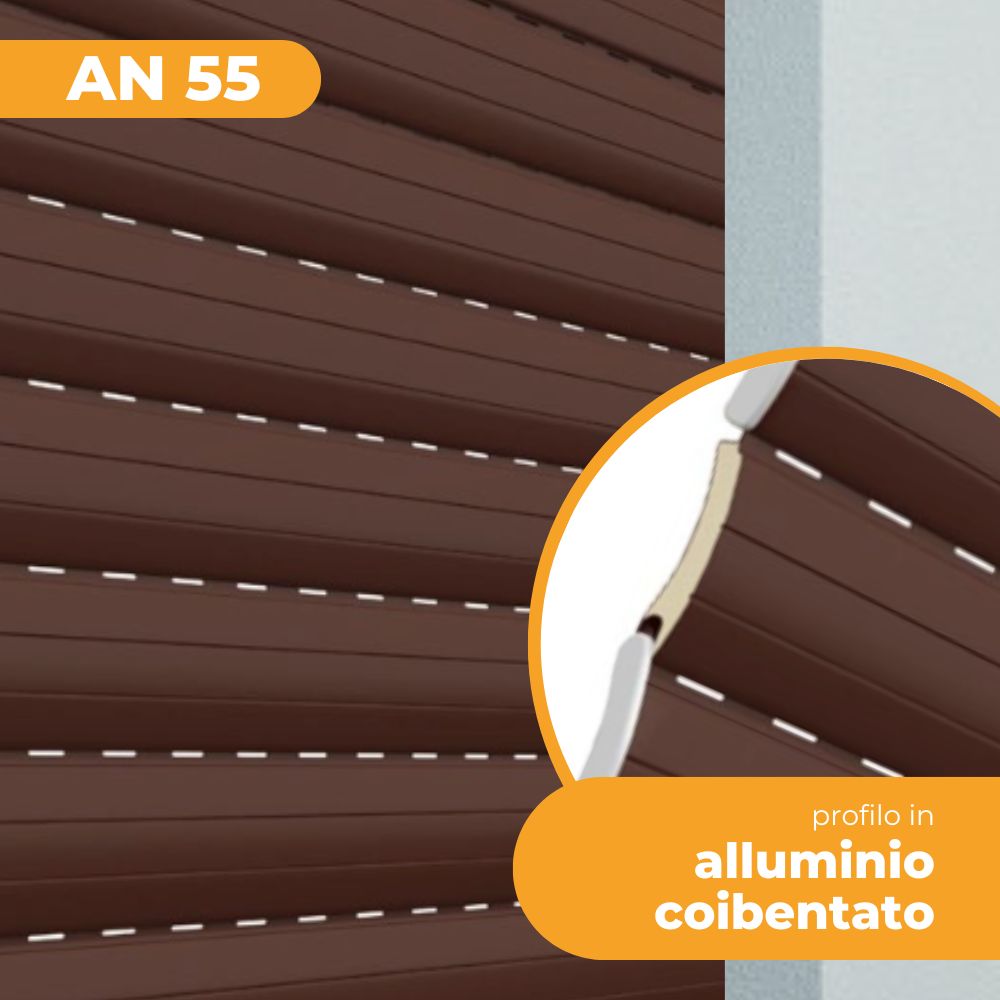Tapparella Avvolgibile Pinto AN 55 Alluminio Coibentato