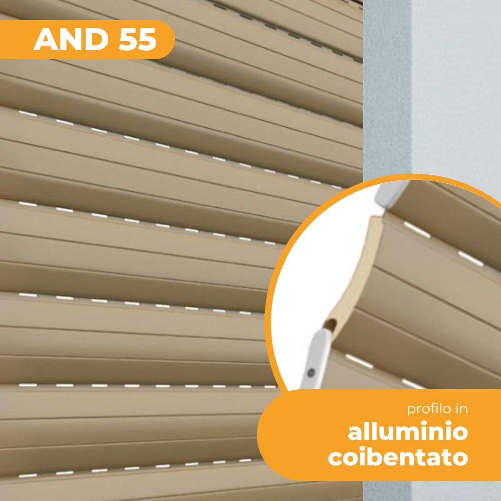 Tapparella Avvolgibile Pinto AND 55 Alluminio Coibentato