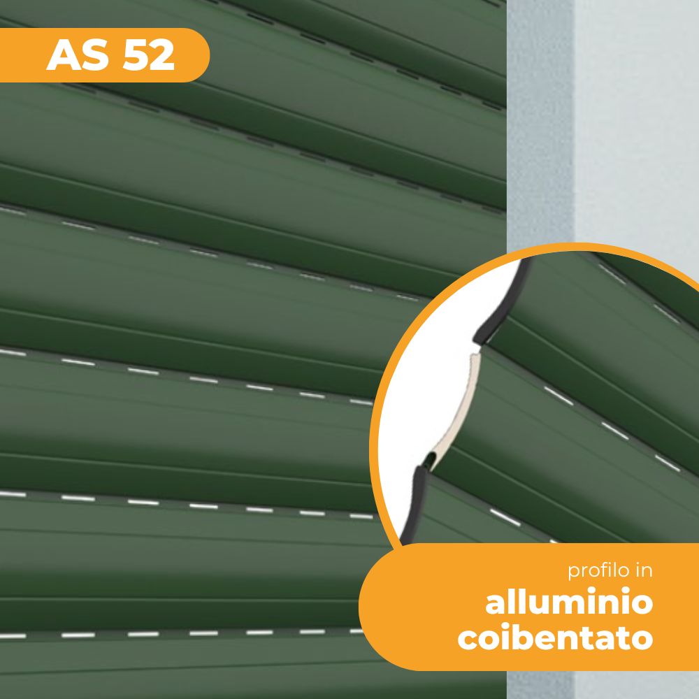 Tapparella Avvolgibile Pinto AS 52 Alluminio Coibentato